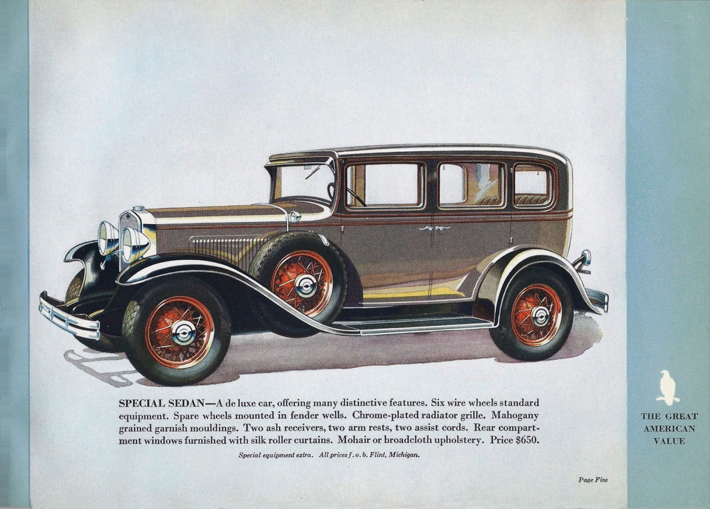 1931 Chevrolet Full Line Brochure Page 8